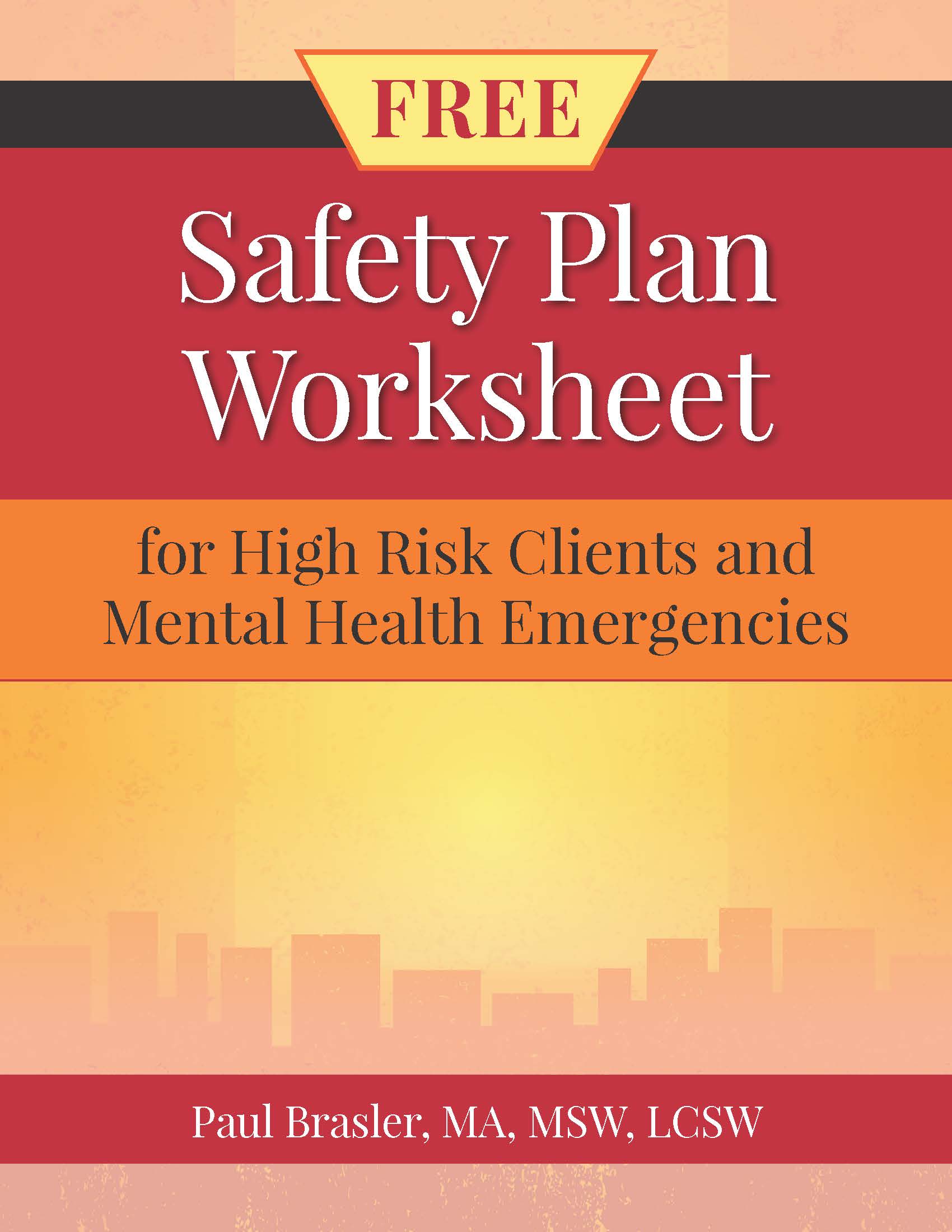 Safety Plan Worksheet Cover
