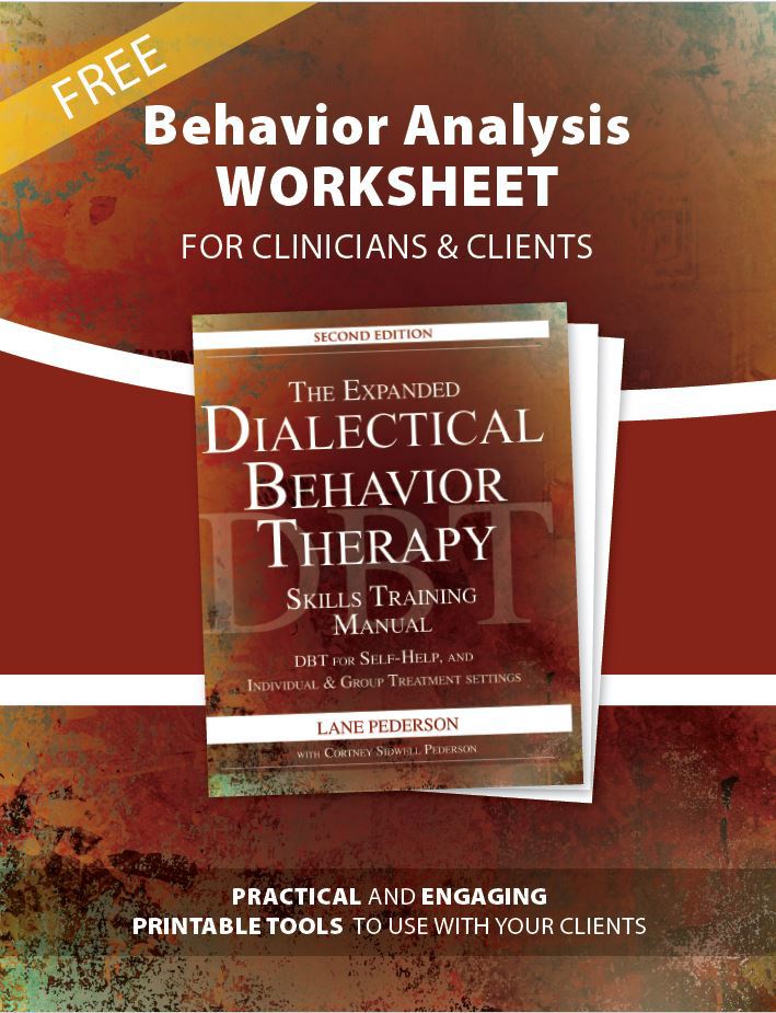 DBT- Behavior Analysis Worksheet Cover Photo
