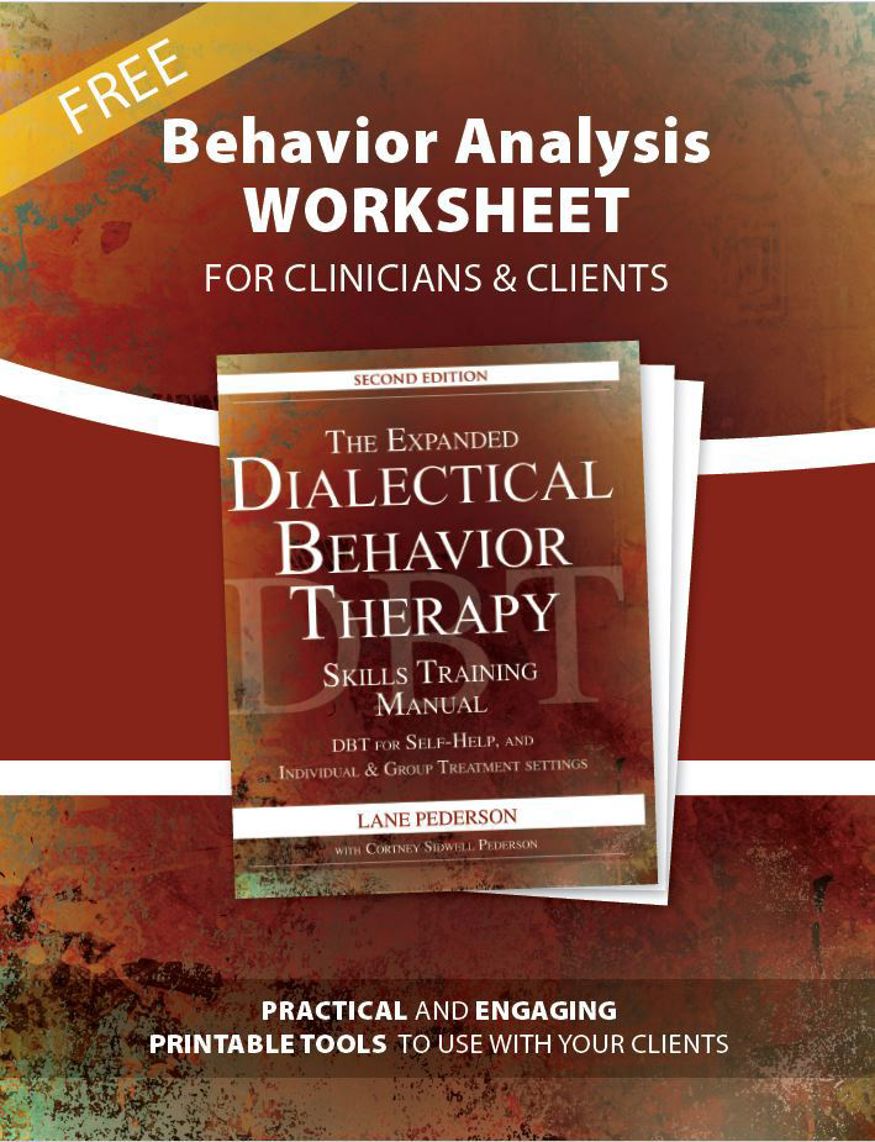 DBT- Behavior Analysis Worksheet Cover Photo