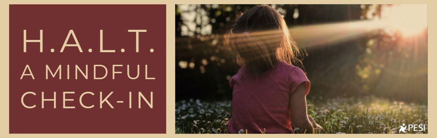 H.A.L.T. a mindful check in | PESI