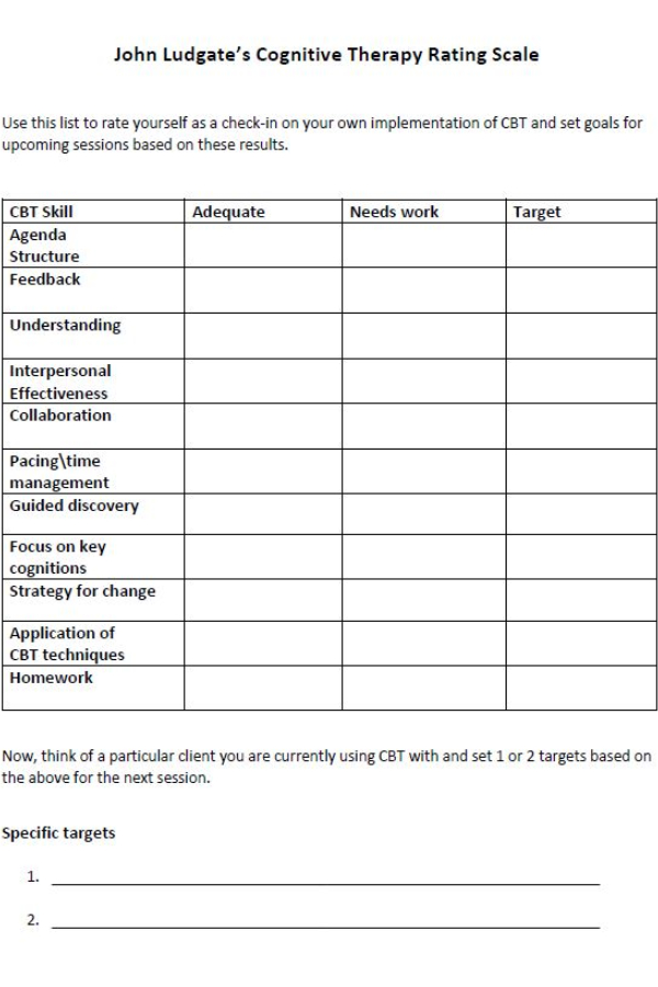 CBT Rating Scale by John Ludgate