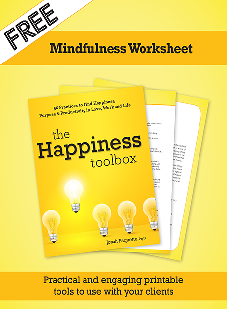 Mindfulness Worksheet from Happiness Toolbox